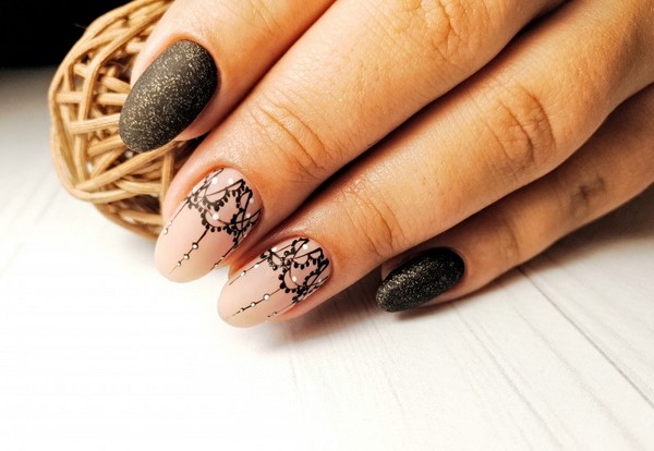 Nouveau vernis gel manucure: exemples intéressants de vernis gel design ongles sur la photo