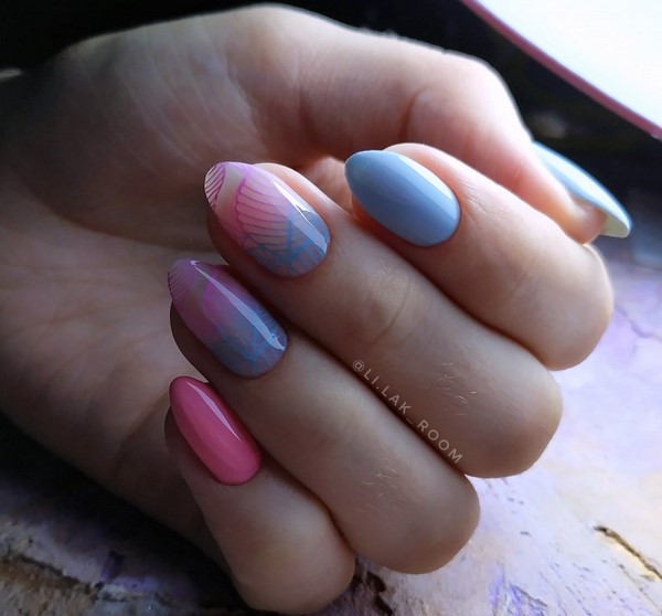 Nouveau vernis gel manucure: exemples intéressants de vernis gel design ongles sur la photo