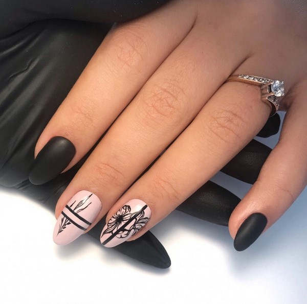 Nouveau vernis gel manucure: exemples intéressants de vernis gel design ongles sur la photo