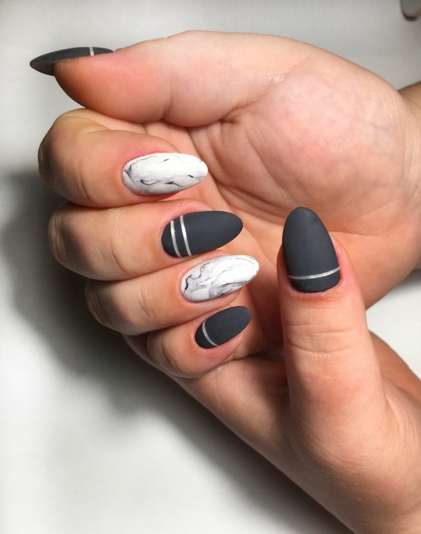 Nouveau vernis gel manucure: exemples intéressants de vernis gel design ongles sur la photo