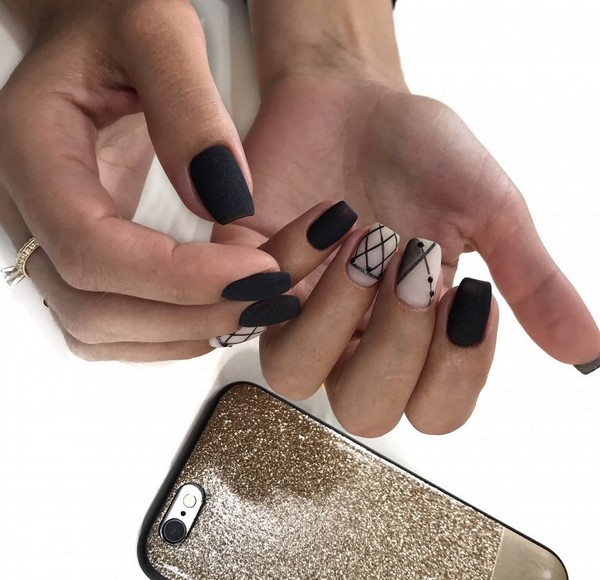 Nouveau vernis gel manucure: exemples intéressants de vernis gel design ongles sur la photo