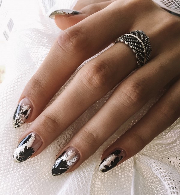 Nouveau vernis gel manucure: exemples intéressants de vernis gel design ongles sur la photo