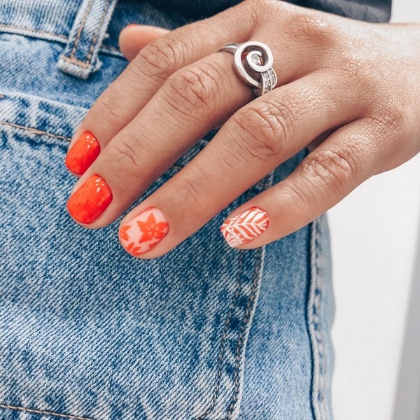 Nouveau vernis gel manucure: exemples intéressants de vernis gel design ongles sur la photo