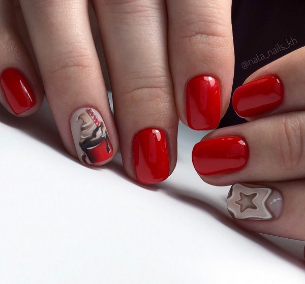 Belle manucure au design à la mode - les meilleures nouvelles de la photo