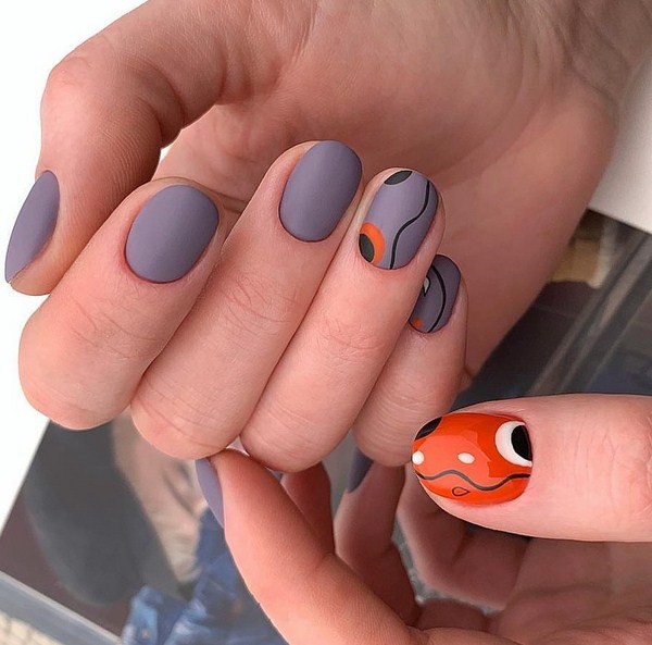 Belle manucure au design à la mode - les meilleures nouvelles de la photo