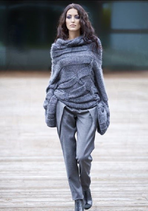 Stricken. Was kann mit stilvollen Strickneuheiten gestrickt werden