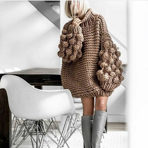 Stricken. Was kann mit stilvollen Strickneuheiten gestrickt werden