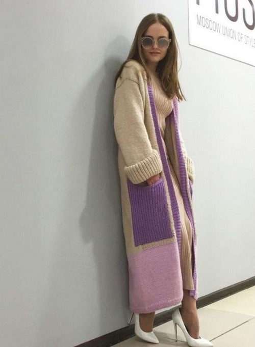 Stricken. Was kann mit stilvollen Strickneuheiten gestrickt werden