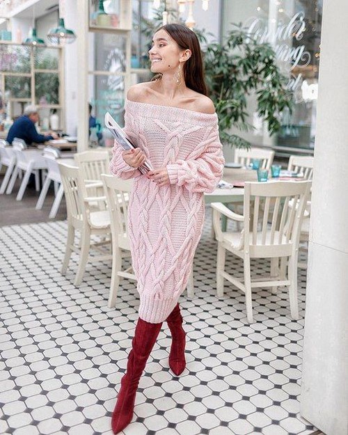 Stricken. Was kann mit stilvollen Strickneuheiten gestrickt werden