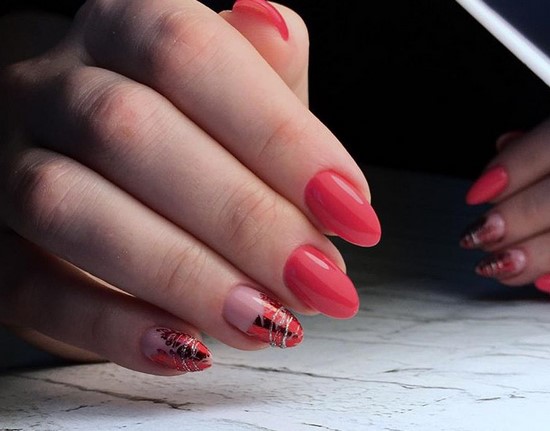 Super Coral Nail Design Ideas dans des exemples de maîtrise