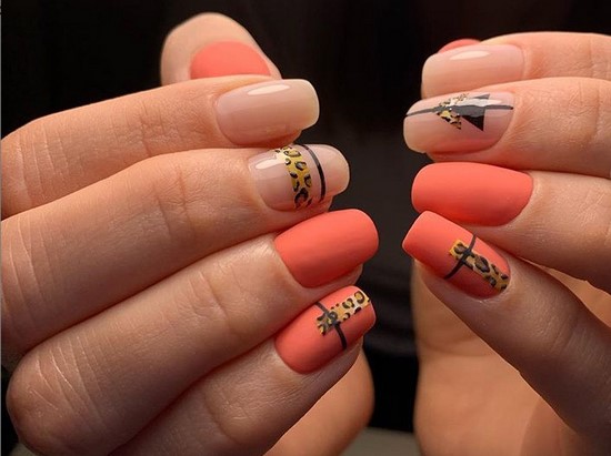 Super Coral Nail Design Ideas dans des exemples de maîtrise