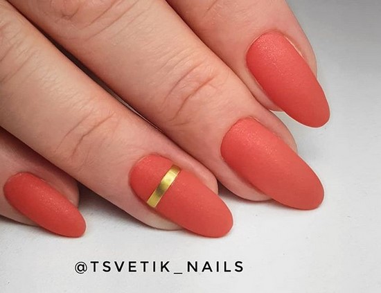 Super Coral Nail Design Ideas dans des exemples de maîtrise