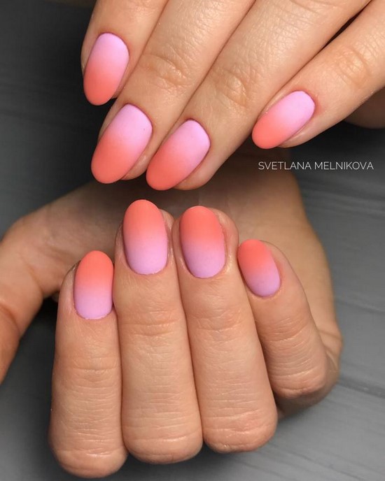 Super Coral Nail Design Ideas dans des exemples de maîtrise