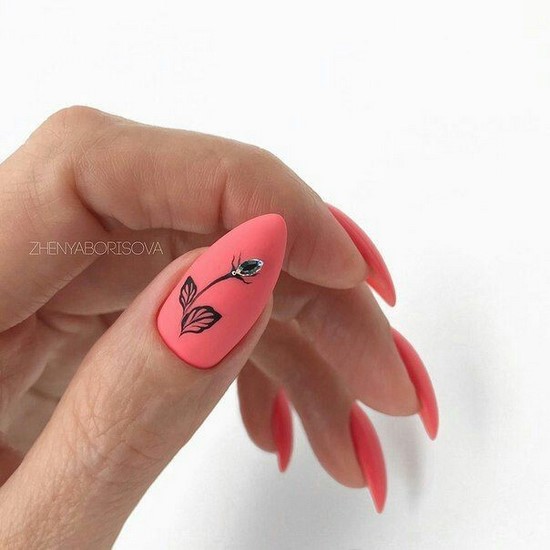 Super Coral Nail Design Ideas dans des exemples de maîtrise