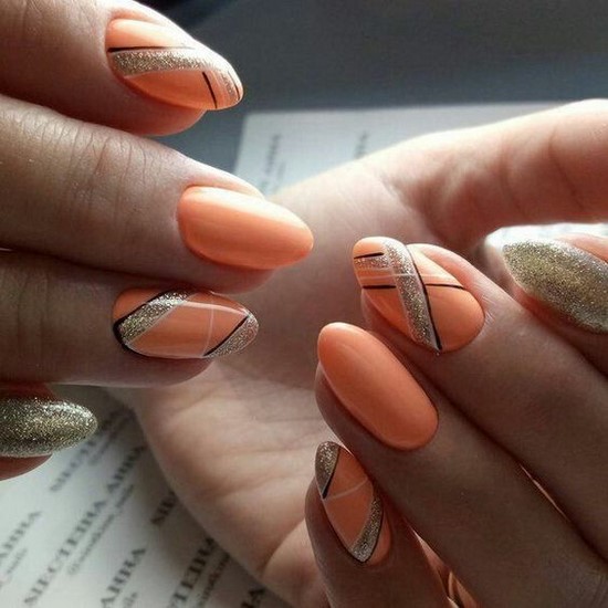 Super Coral Nail Design Ideas dans des exemples de maîtrise