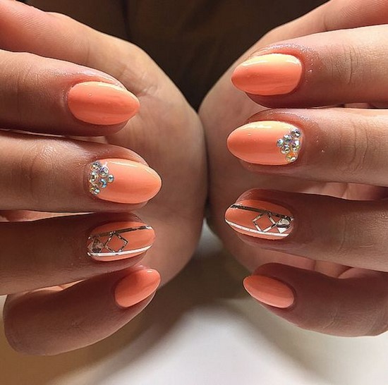 Super Coral Nail Design Ideas dans des exemples de maîtrise