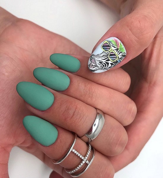 Nouvelles solutions de nail art turquoise - les meilleures photos de design