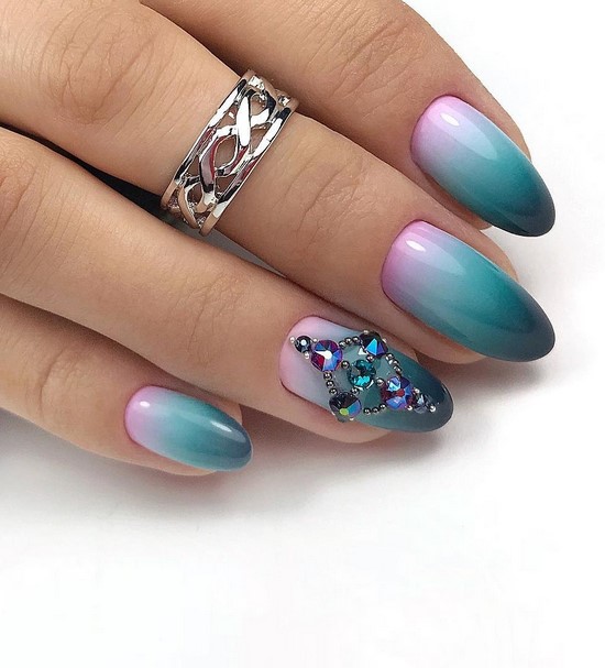Nouvelles solutions de nail art turquoise - les meilleures photos de design