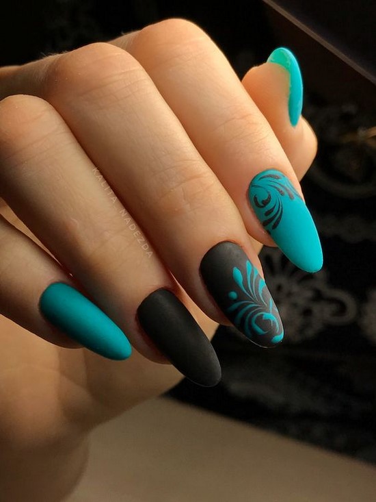 Nouvelles solutions de nail art turquoise - les meilleures photos de design