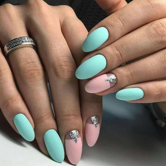 Nouvelles solutions de nail art turquoise - les meilleures photos de design