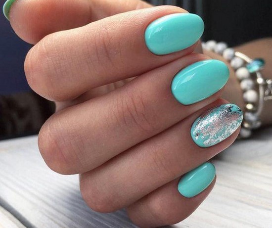 Nouvelles solutions de nail art turquoise - les meilleures photos de design