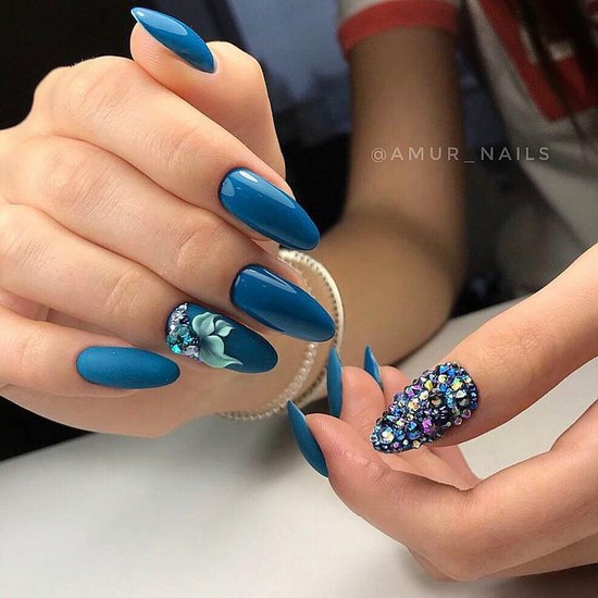Nouvelles solutions de nail art turquoise - les meilleures photos de design