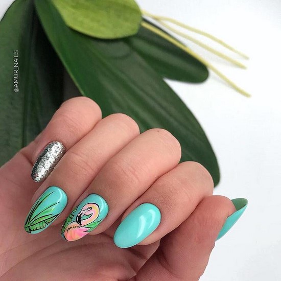 Nouvelles solutions de nail art turquoise - les meilleures photos de design