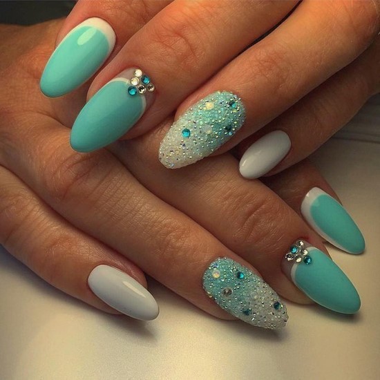 Nouvelles solutions de nail art turquoise - les meilleures photos de design