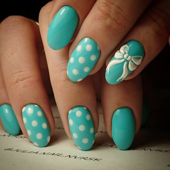 Nouvelles solutions de nail art turquoise - les meilleures photos de design