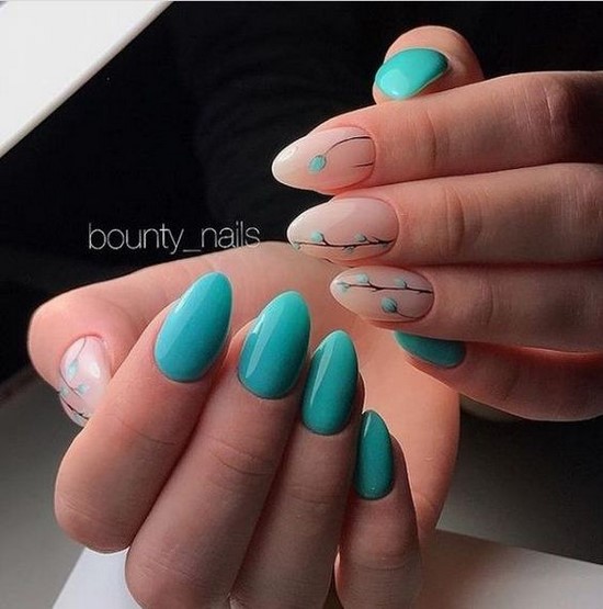 Nouvelles solutions de nail art turquoise - les meilleures photos de design