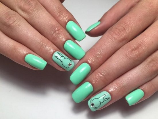 Nouvelles solutions de nail art turquoise - les meilleures photos de design