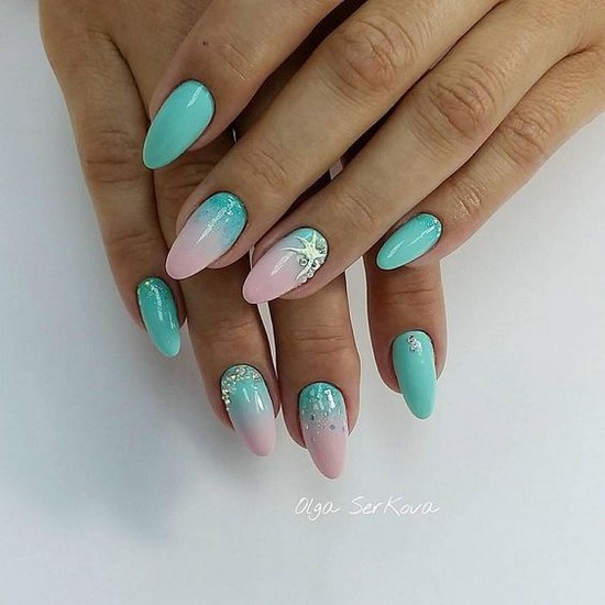 Nouvelles solutions de nail art turquoise - les meilleures photos de design
