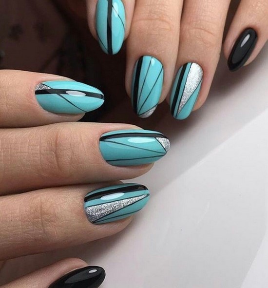 Nouvelles solutions de nail art turquoise - les meilleures photos de design