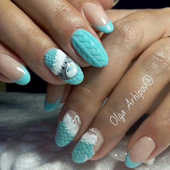 Nouvelles solutions de nail art turquoise - les meilleures photos de design