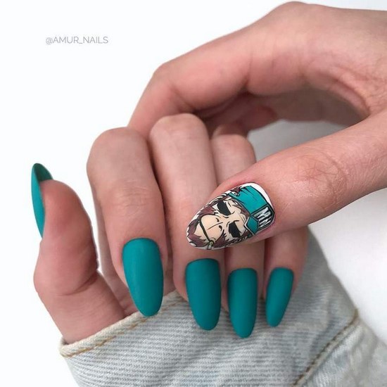 Nouvelles solutions de nail art turquoise - les meilleures photos de design