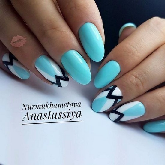 Nouvelles solutions de nail art turquoise - les meilleures photos de design