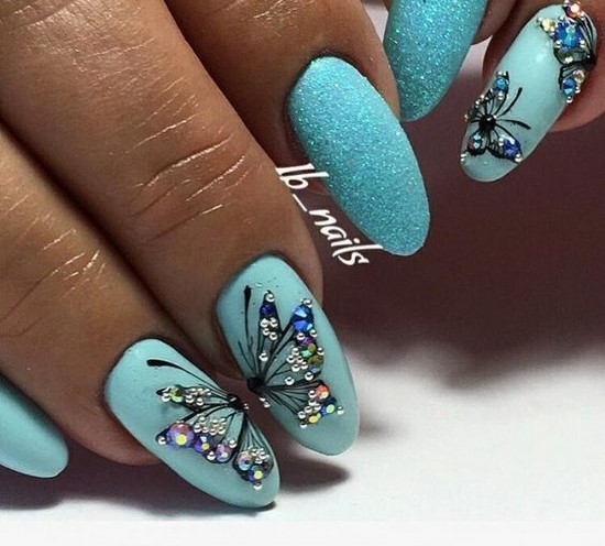 Nouvelles solutions de nail art turquoise - les meilleures photos de design