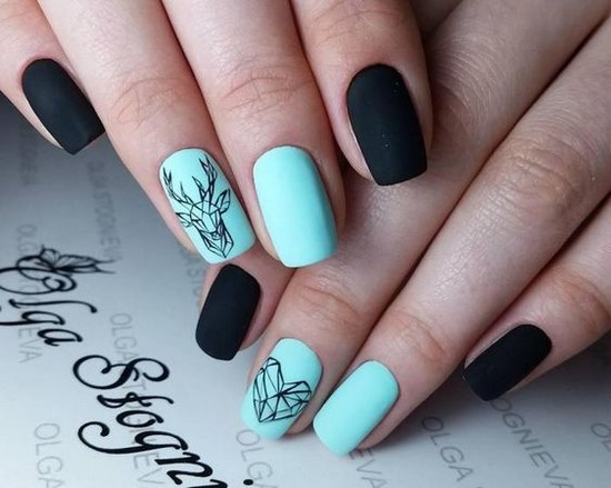 Nouvelles solutions de nail art turquoise - les meilleures photos de design