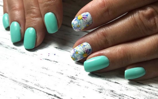 Nouvelles solutions de nail art turquoise - les meilleures photos de design