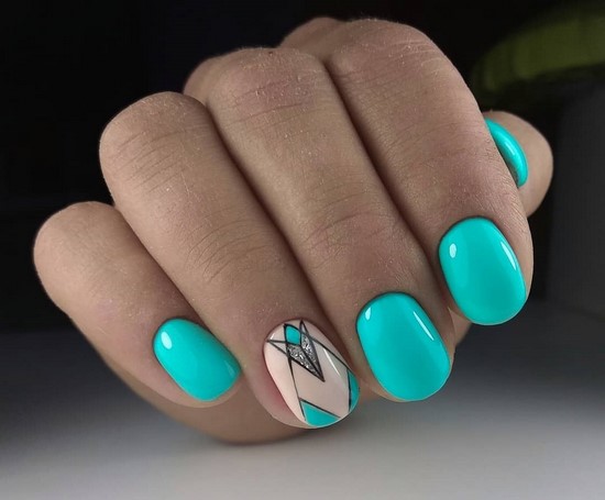 Nouvelles solutions de nail art turquoise - les meilleures photos de design