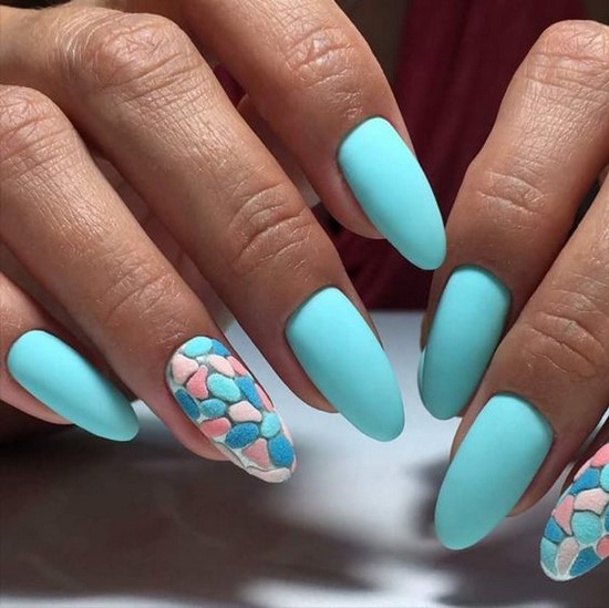 Nouvelles solutions de nail art turquoise - les meilleures photos de design
