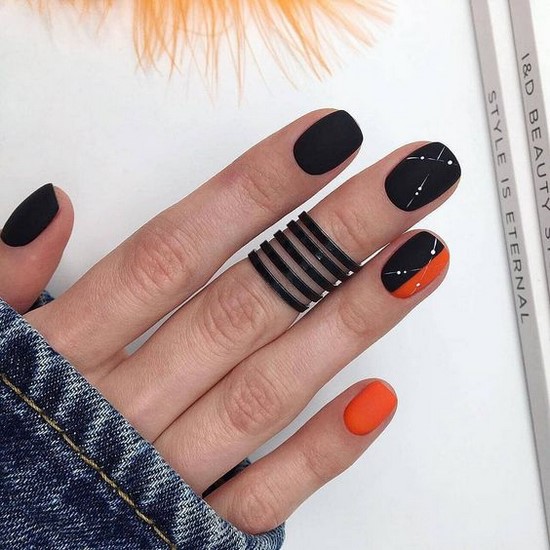 Meilleures idées et innovations de l'art des ongles orange