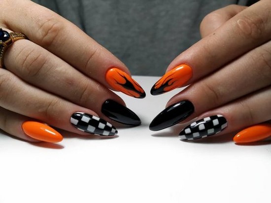 Meilleures idées et innovations de l'art des ongles orange