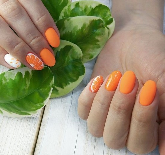 Meilleures idées et innovations de l'art des ongles orange