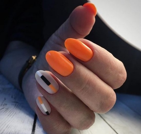 Meilleures idées et innovations de l'art des ongles orange