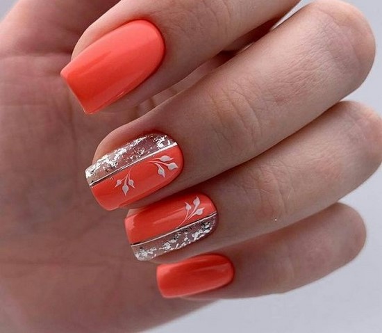 Meilleures idées et innovations de l'art des ongles orange