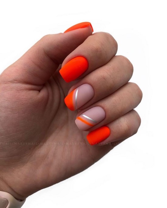 Meilleures idées et innovations de l'art des ongles orange