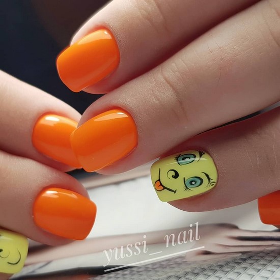 Meilleures idées et innovations de l'art des ongles orange