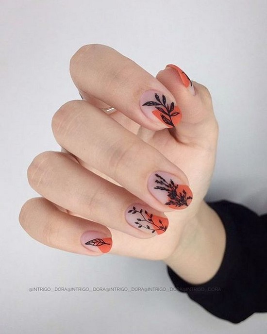 Meilleures idées et innovations de l'art des ongles orange