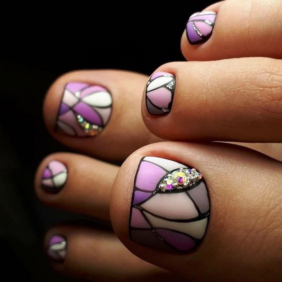 Belle pédicure d'été. Idées originales de conception de photos